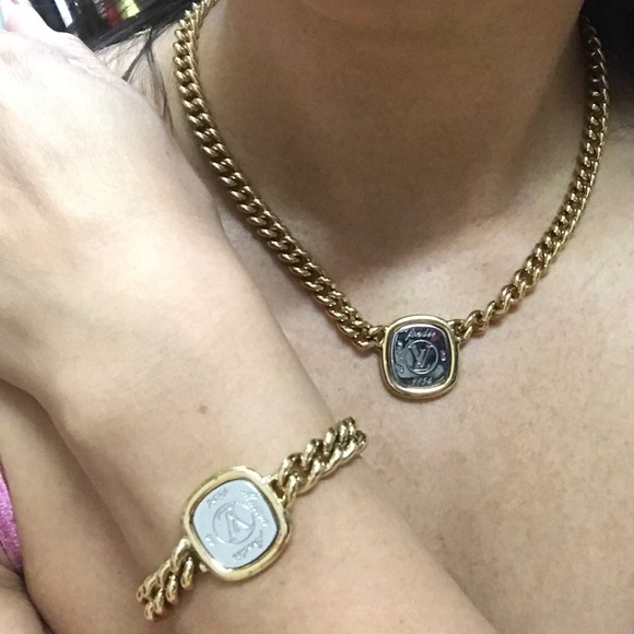 Louis Vuitton Jewelry - 💯 Auth Louis Vuitton necklace/bracelet set